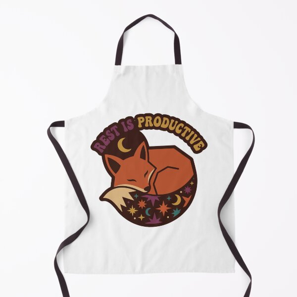 Item preview, Sleeping Fox Moon and Stars Retro Design designed and sold by AliveStyle.