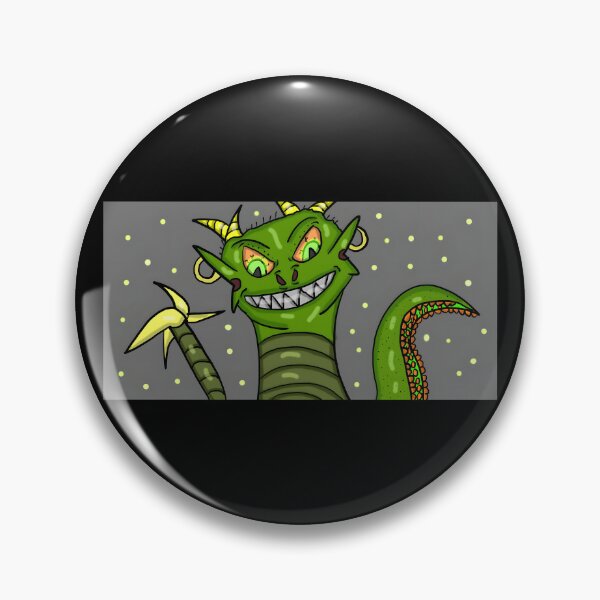 Item preview, Cartoon Monster Character with Spiky Hair and Toothy Grin designed and sold by Fibi-studio.