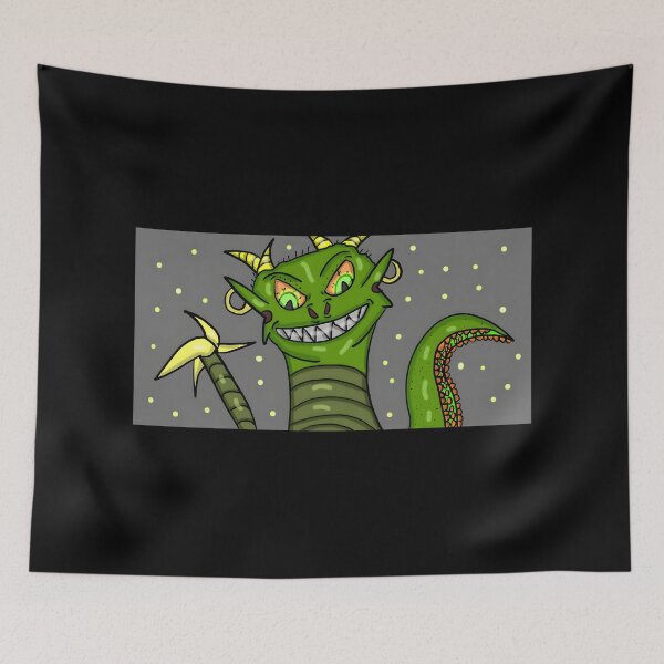 Item preview, Cartoon Monster Character with Spiky Hair and Toothy Grin designed and sold by Fibi-studio.