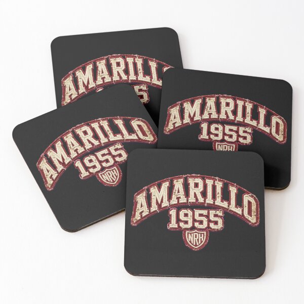 Item preview, AMARILLO 1955 Varsity Patch - Texas Route 66 College Design designed and sold by Normandy Road Heritage™ - Vintage Garage Art.