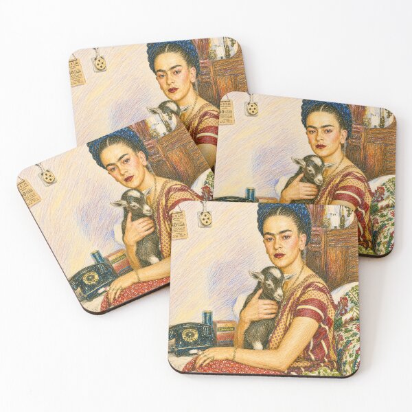 Item preview, Frida & Baby Goat at Casa Azul designed and sold by reggiemercedes.