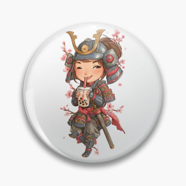 Item preview,  cute chibi samurai designed and sold by cutemakerotart.