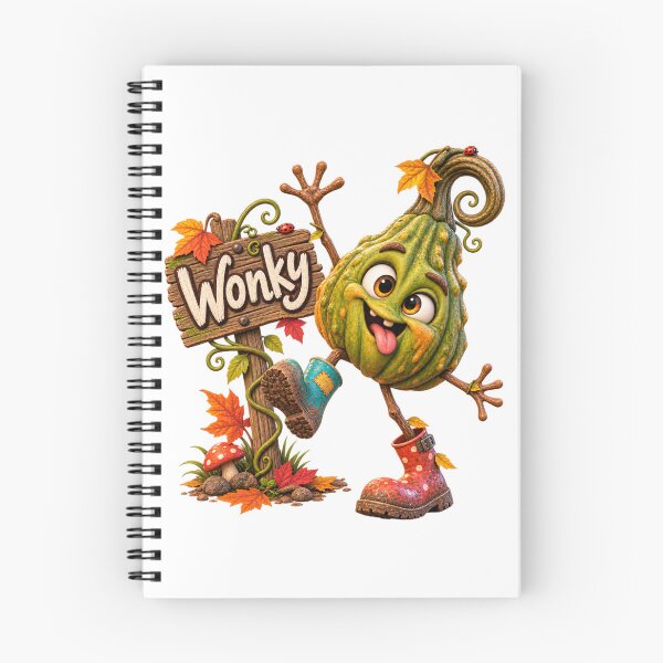 Item preview, Wonky the Warty Pumpkin – Funny Autumn Character designed and sold by The Cutting Room.
