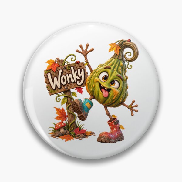 Item preview, Wonky the Warty Pumpkin – Funny Autumn Character designed and sold by The Cutting Room.