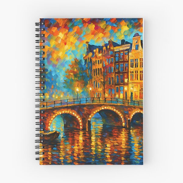 Item preview, Amsterdam bu night painting, the Netherlands – A Beautiful place in Europe. designed and sold by GalleryKauffeld.