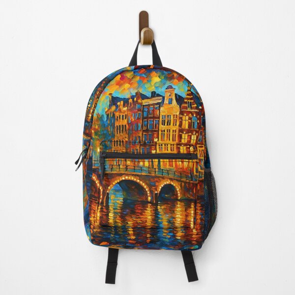 Item preview, Amsterdam bu night painting, the Netherlands – A Beautiful place in Europe. designed and sold by GalleryKauffeld.