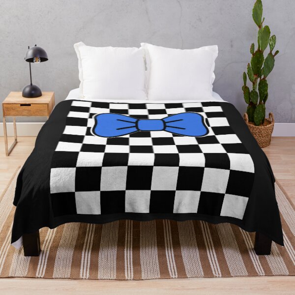 Item preview, Blue Bow Checkerboard Y2K Aesthetic designed and sold by Aimetoi.