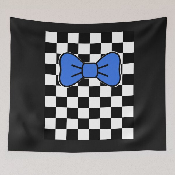 Item preview, Blue Bow Checkerboard Y2K Aesthetic designed and sold by Aimetoi.