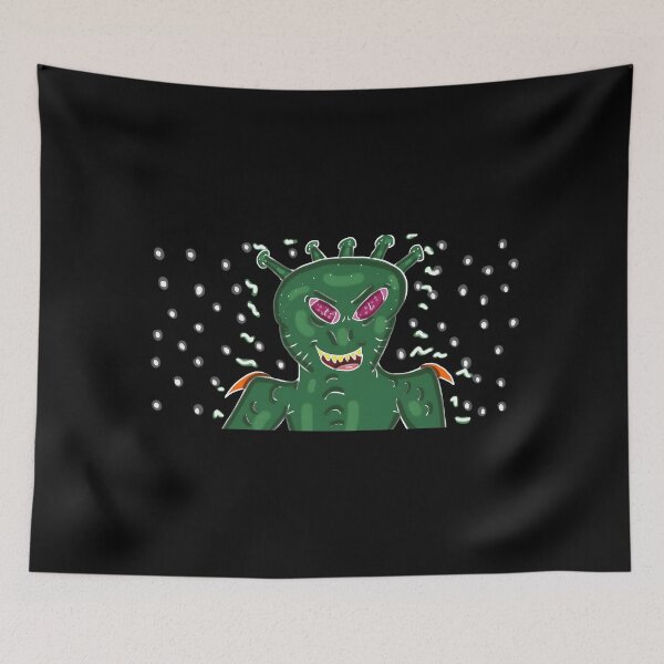Item preview, Alien Monster Art with Green Design designed and sold by Fibi-studio.