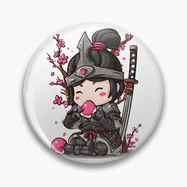 Item preview, cute chibi samurai designed and sold by cutemakerotart.