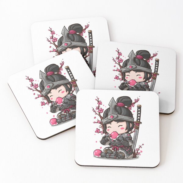 Item preview, cute chibi samurai designed and sold by cutemakerotart.