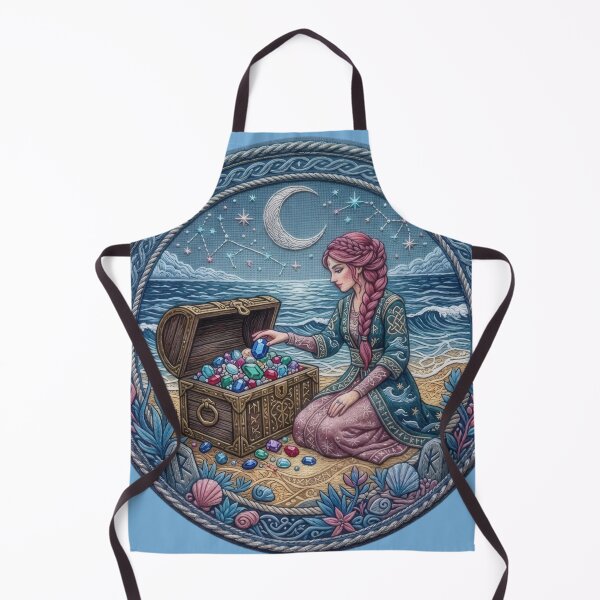 Item preview, Celtic Woman Discovering Gemstones On Beach designed and sold by Azurart2.