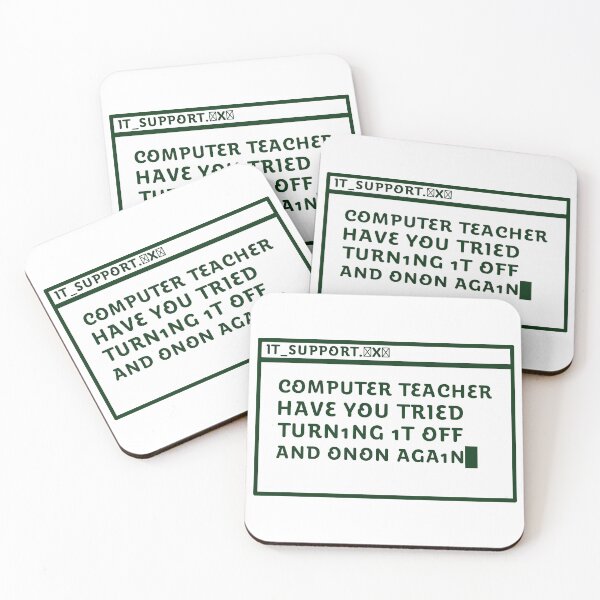 Item preview, Back to school Computer Teacher Have You Tried Turning It Off And On Again designed and sold by Uglyandcute.