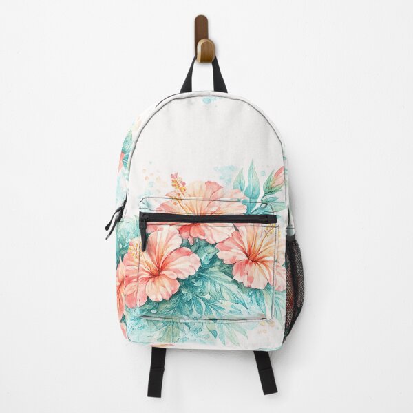 Item preview, Blue Lagoon Hibiscus Bouquet | Watercolor Tropical Floral Art | Botanical Flower Illustration designed and sold by IamNolmo.