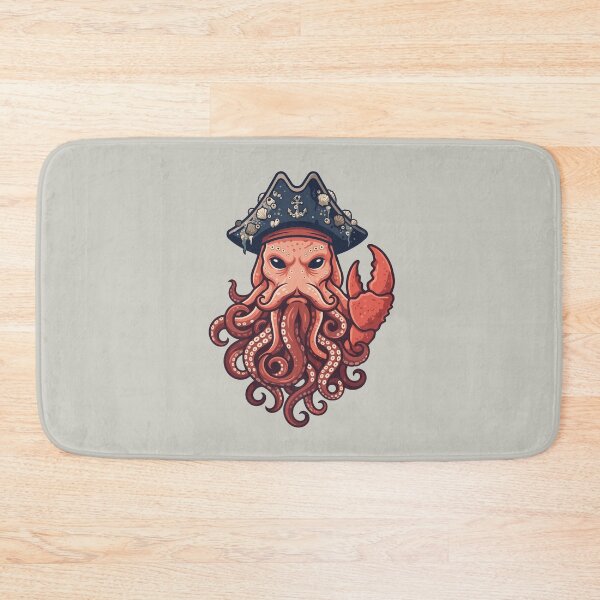 Item preview, Kraken Pirate Captain Deep Sea Monster designed and sold by KeremYurtseven.