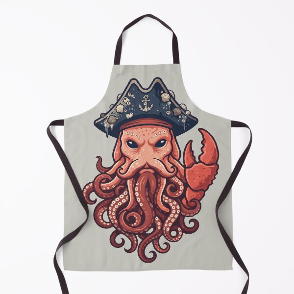 Item preview, Kraken Pirate Captain Deep Sea Monster designed and sold by KeremYurtseven.