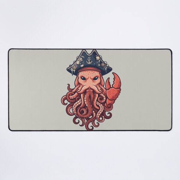 Item preview, Kraken Pirate Captain Deep Sea Monster designed and sold by KeremYurtseven.