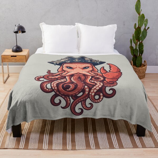 Item preview, Kraken Pirate Captain Deep Sea Monster designed and sold by KeremYurtseven.