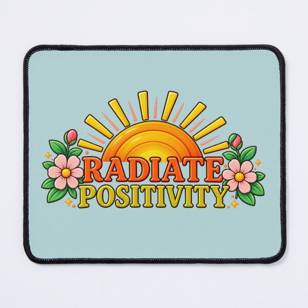 Item preview, Radiate Positivity – Retro Sun & Flowers designed and sold by StickyDelights.