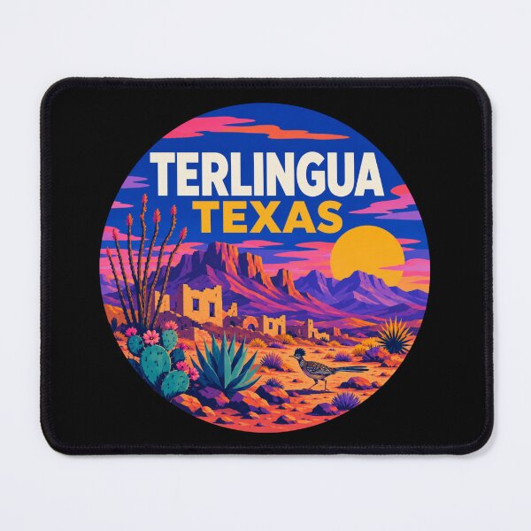 Item preview, Retro Terlingua Texas Desert Sunset designed and sold by SimplyJasper.
