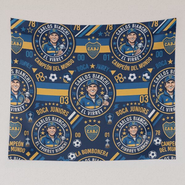 Item preview, Boca Juniors Manager Carlos Bianchi El Virrey Art designed and sold by ART ATTACK ZONE.