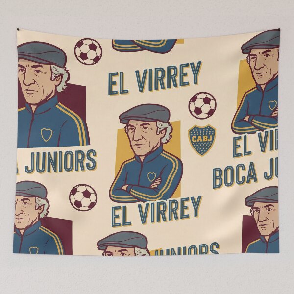 Item preview, Boca Juniors Manager Carlos Bianchi El Virrey Design designed and sold by ART ATTACK ZONE.
