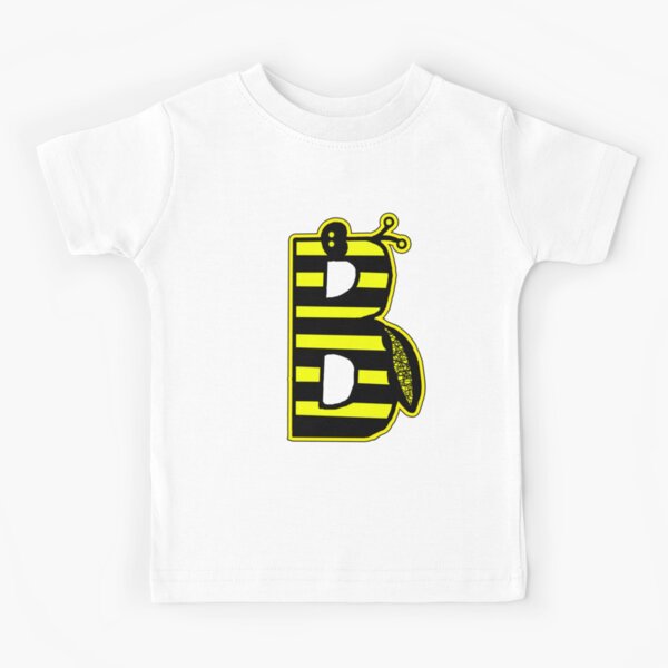 THE LETTER B - 2018- 40 DAY CHALLENGE - HAND DRAWN - GRAHIC ALPHABET Kids T-Shirt