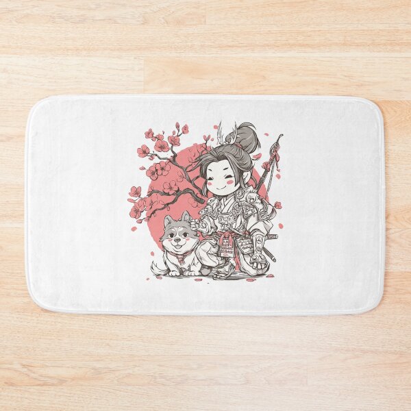 Item preview, cute chibi samurai girl designed and sold by cutemakerotart.