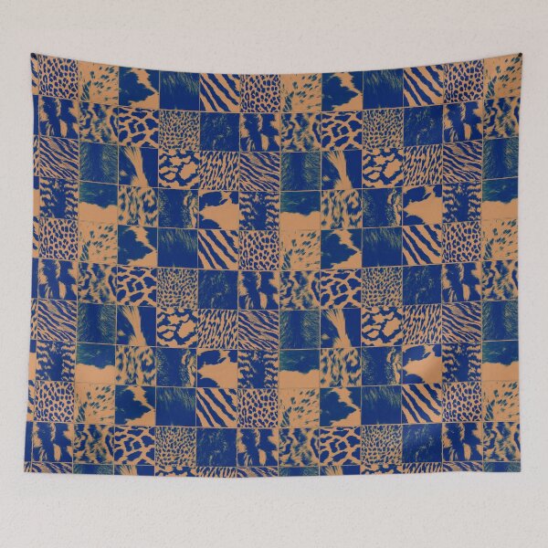 Item preview, Traces of the Wilderness - Terracotta & Indigo designed and sold by Lidra Zehcnas.