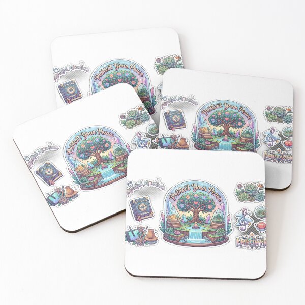 Item preview, Mindful Teacher Sticker Pack Protect Your Peace Tree Terrarium Aesthetic designed and sold by Hipa19.