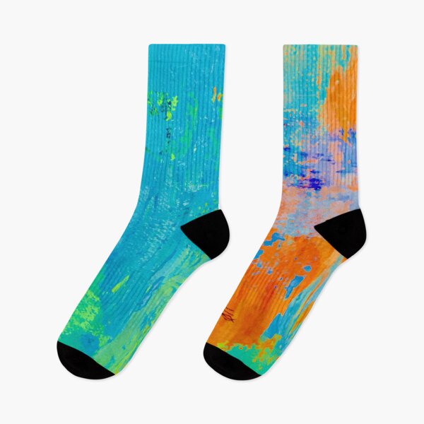 Item preview, abstract in blue and orange designed and sold by Tereza Pilar  Art.