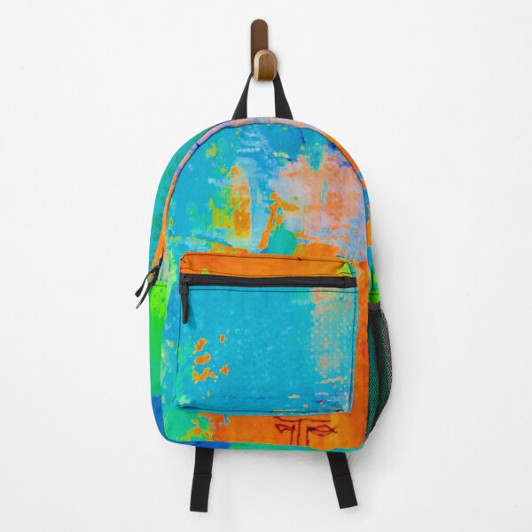 Item preview, abstract in blue and orange designed and sold by Tereza Pilar Art.