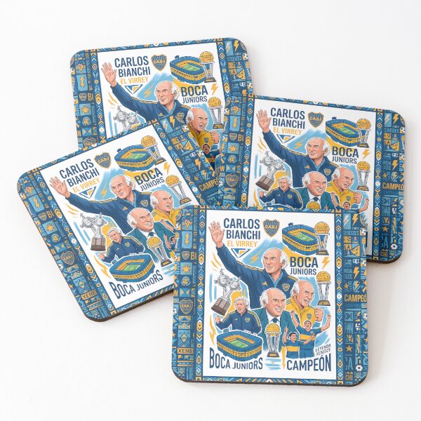 Item preview, Boca Juniors Manager Carlos Bianchi El Virrey Illustration designed and sold by ART ATTACK ZONE.