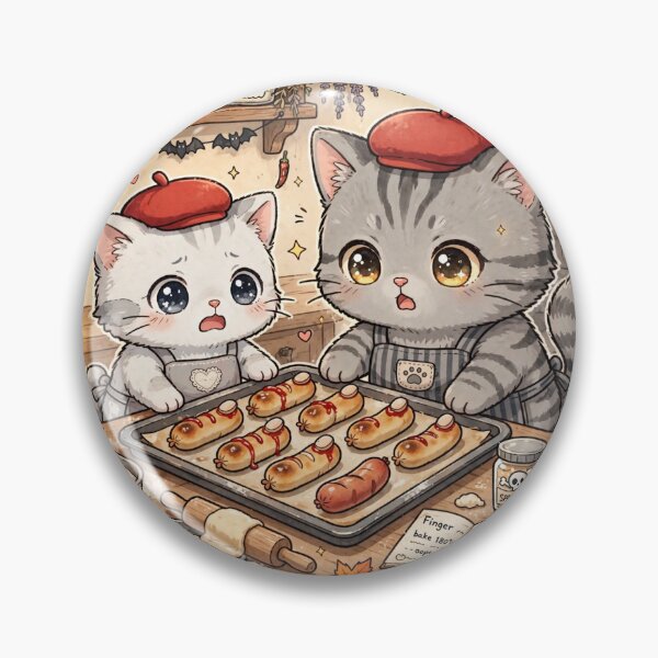 Item preview, Witches Fingers Baking Fail - Freda & Junior Halloween Cats designed and sold by MAISON SYLVIE.