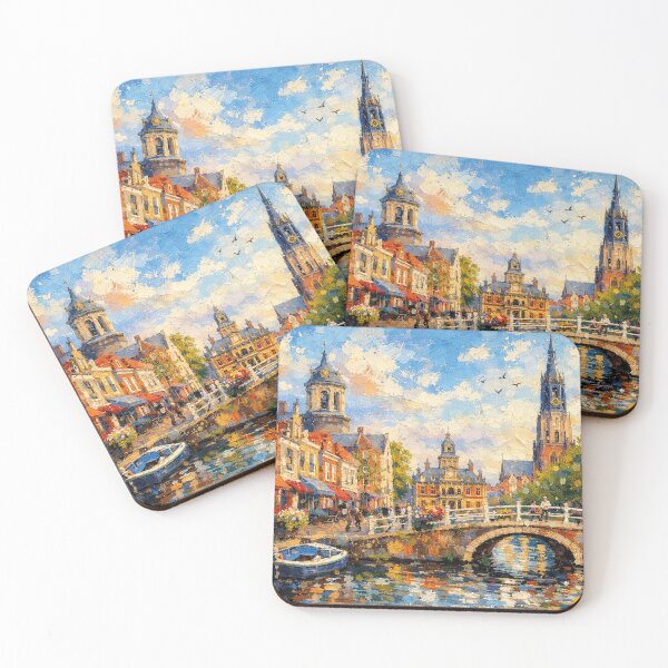 Item preview, A painting of Delft, the Netherlands – A Beautiful place in Europe. designed and sold by GalleryKauffeld.