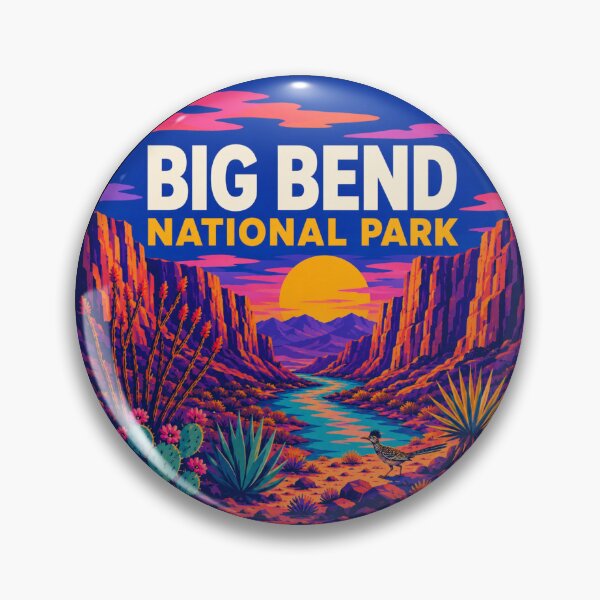 Item preview, Retro Big Bend National Park Texas Desert Sunset designed and sold by SimplyJasper.