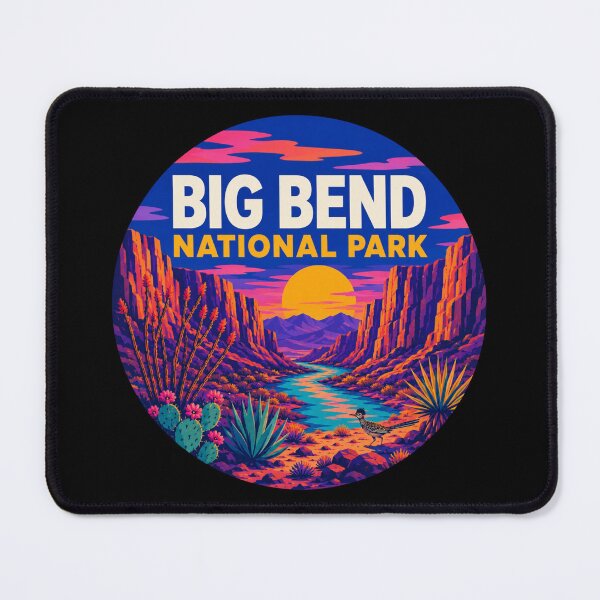 Item preview, Retro Big Bend National Park Texas Desert Sunset designed and sold by SimplyJasper.