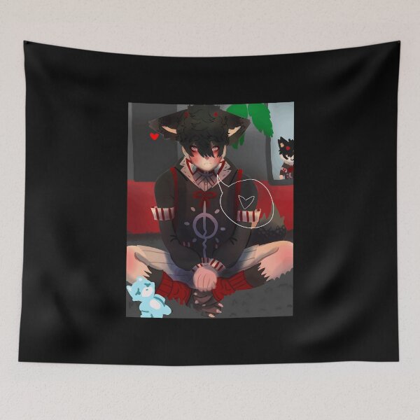 Item preview, Anime Boy with Ears and Heart Design designed and sold by Fibi-studio.