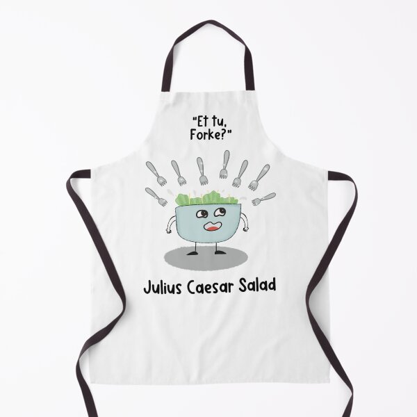Item preview, Book Puns Shakespeare Julius Caesar Salad Cartoon designed and sold by Renata illustrata.