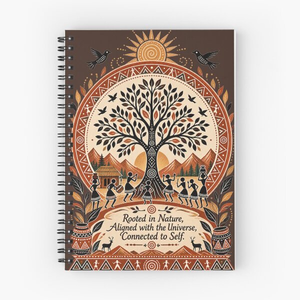 Item preview, Rooted in Nature Aligned with the Universe – Warli Tree of Life Art designed and sold by Chirayu1111.