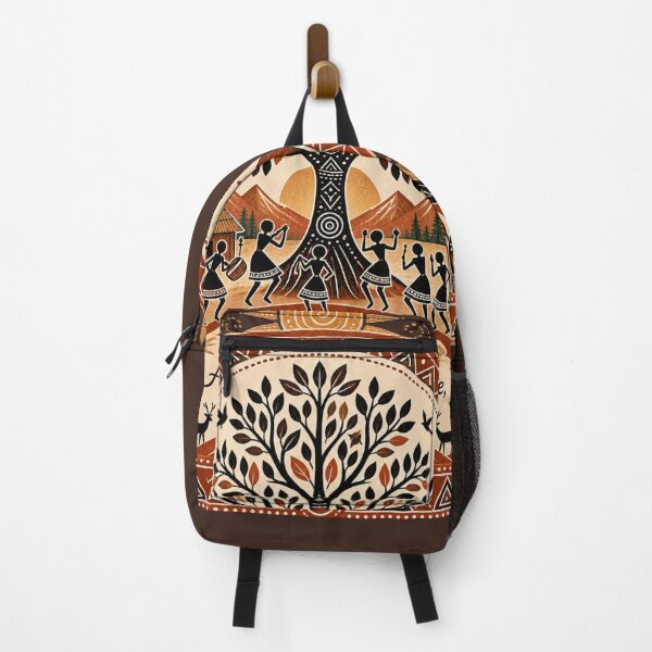 Item preview, Rooted in Nature Aligned with the Universe – Warli Tree of Life Art designed and sold by Chirayu1111.