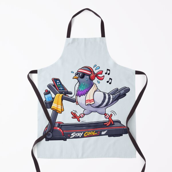 Item preview, Funny Fitness Pigeon – Cute Workout Bird Running on Treadmill designed and sold by waikibi ⭐⭐⭐⭐⭐.