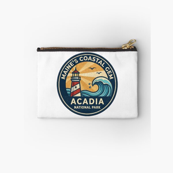 Item preview, Acadia National Park Maine Coastal Gem Vintage Lighthouse Patch designed and sold by LittleArij.