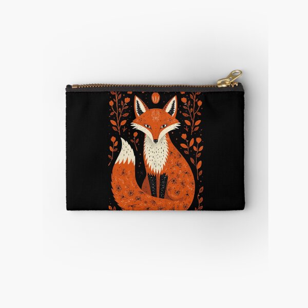 Item preview, Scandinavian Folk Art Orange Fox designed and sold by Sarcastic designs.