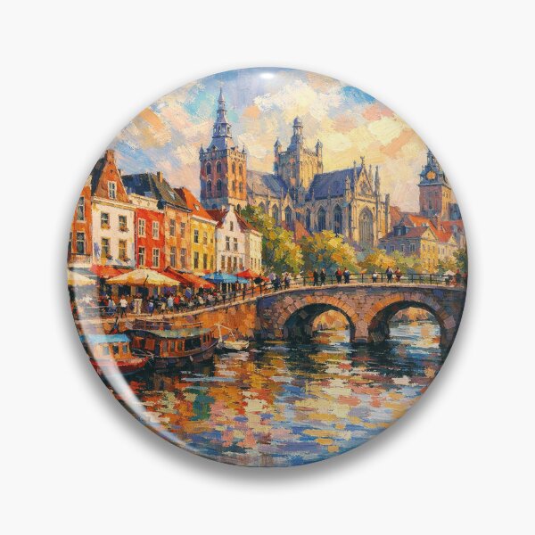 Item preview, A painting of Den Bosch, the Netherlands – A Beautiful place in Europe. designed and sold by GalleryKauffeld.