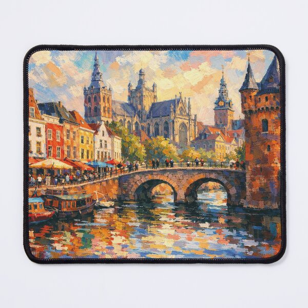 Item preview, A painting of Den Bosch, the Netherlands – A Beautiful place in Europe. designed and sold by GalleryKauffeld.