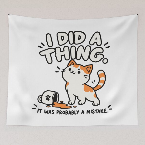 Item preview, Calico Cat and Funny Mistake designed and sold by MewMade.