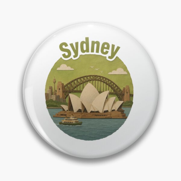 Item preview, Sydney Paper Collage with Opera House and Harbour Bridge designed and sold by RiderSpoon.