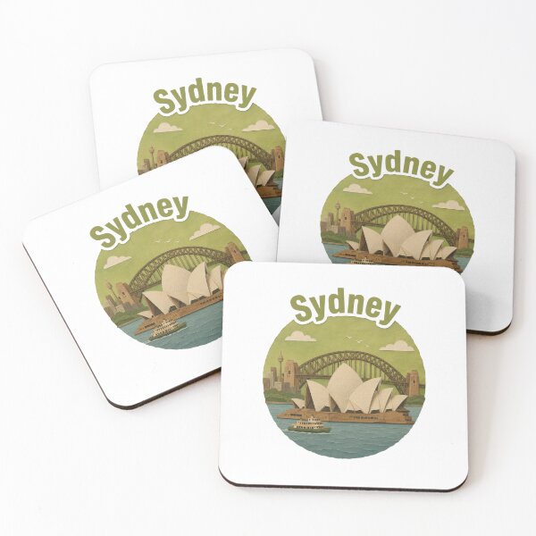 Item preview, Sydney Paper Collage with Opera House and Harbour Bridge designed and sold by RiderSpoon.