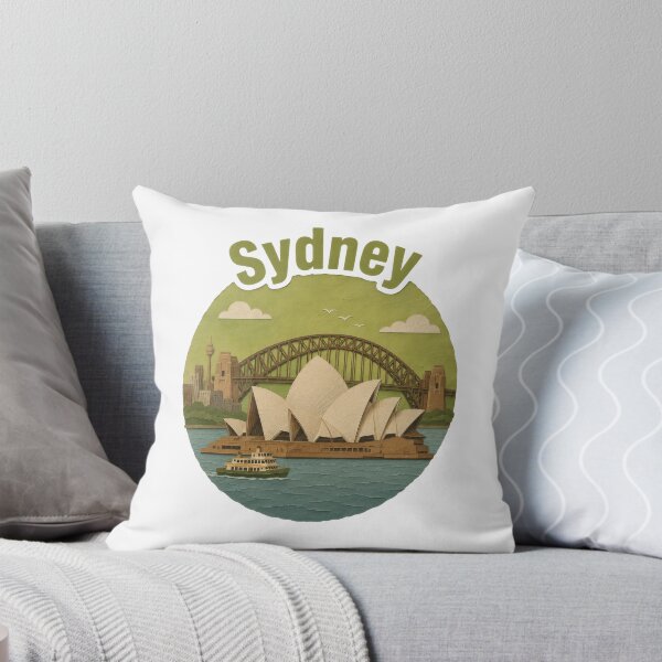 Item preview, Sydney Paper Collage with Opera House and Harbour Bridge designed and sold by RiderSpoon.